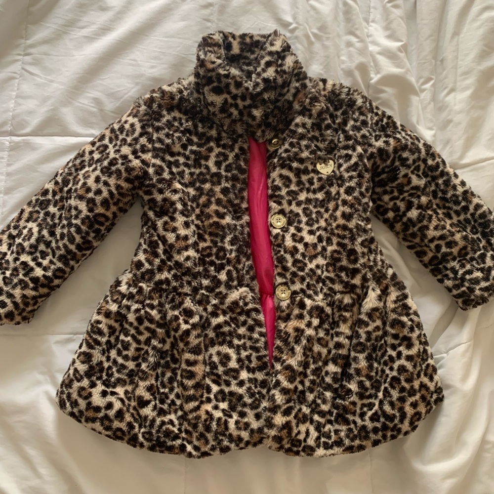 Juicy Couture leopard peacoat